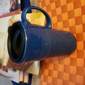 Longaberger Woven Traditions Travel Mug in Cornflower
